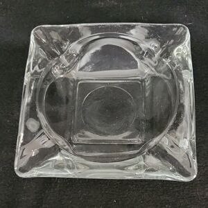 Vintage Clear Glass Ashtray